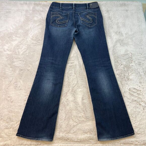 Silver Suki Denim Jeans Womens Size 30x34 Bootcut Low Rise Pants Stretch - Picture 10 of 11